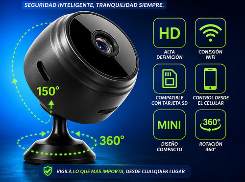 MINI CÁMARA DE SEGURIDAD - WIFI